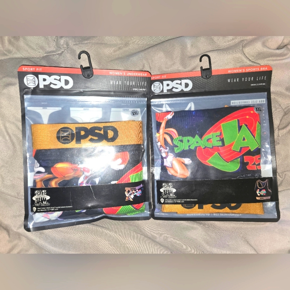 PSD Space Jam Women's Underwear - Black and Orange